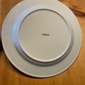 Club Monaco Caban White Ceramic Dinner Plate
